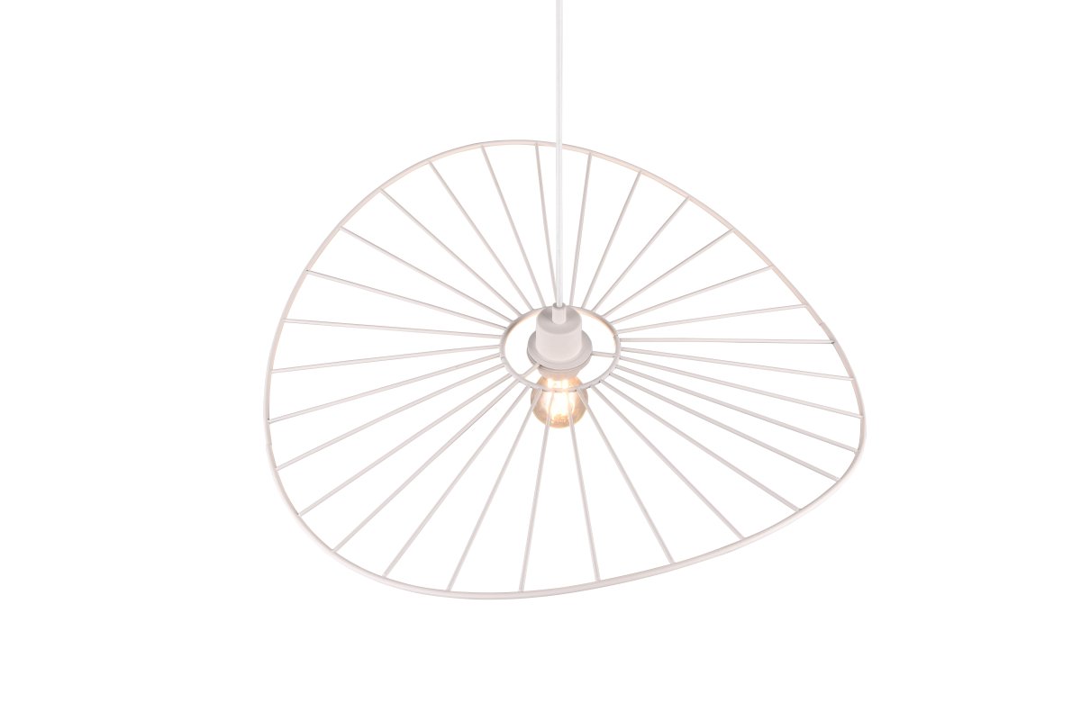 Chapeau Ø60 Valkoinen kattovalaisin valmistajalta Trio Lighting - Sen koristeellinen metallikotelo tekee siitä täydellisen täydennyksen olohuoneisiin ja ruokailutiloihin, joissa se lisää ainutlaatuista keveyden tunnetta kauniin valon ja varjon välisen leikin kautta.