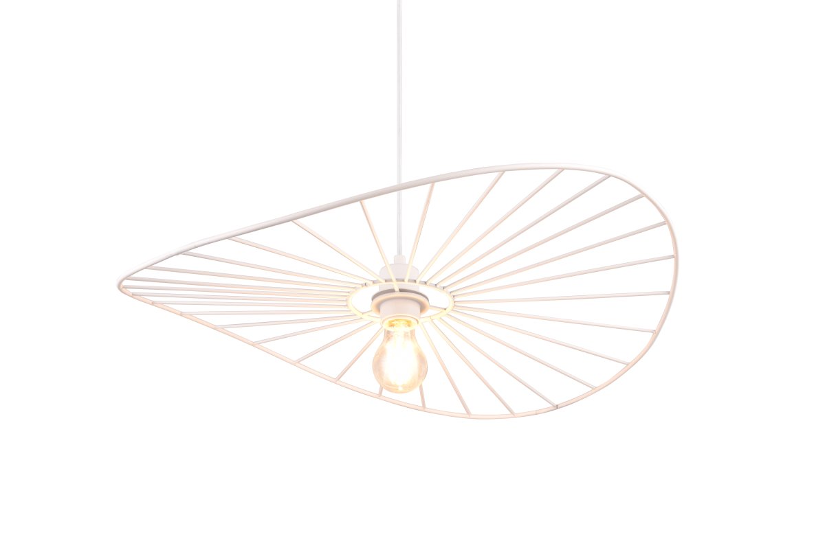Chapeau Ø60 Valkoinen kattovalaisin valmistajalta Trio Lighting - Sen koristeellinen metallikotelo tekee siitä täydellisen täydennyksen olohuoneisiin ja ruokailutiloihin, joissa se lisää ainutlaatuista keveyden tunnetta kauniin valon ja varjon välisen leikin kautta.