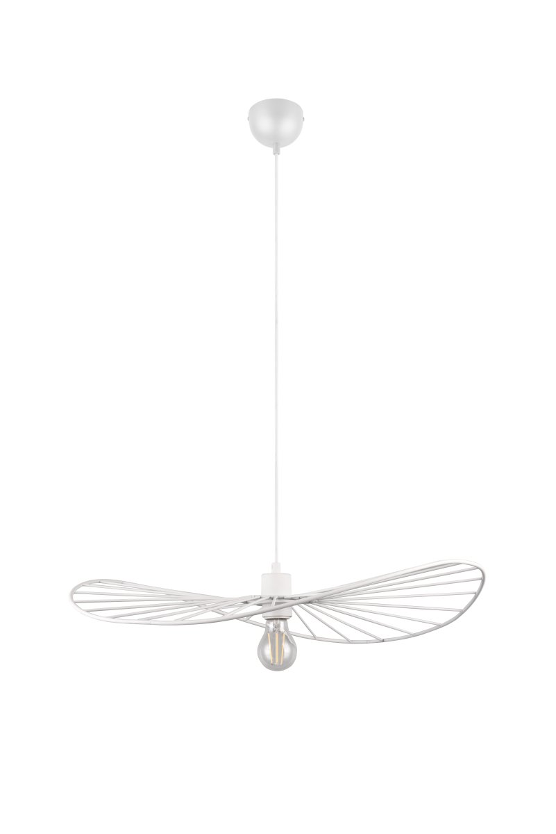 Chapeau Ø60 Valkoinen kattovalaisin valmistajalta Trio Lighting - Sen koristeellinen metallikotelo tekee siitä täydellisen täydennyksen olohuoneisiin ja ruokailutiloihin, joissa se lisää ainutlaatuista keveyden tunnetta kauniin valon ja varjon välisen leikin kautta.
