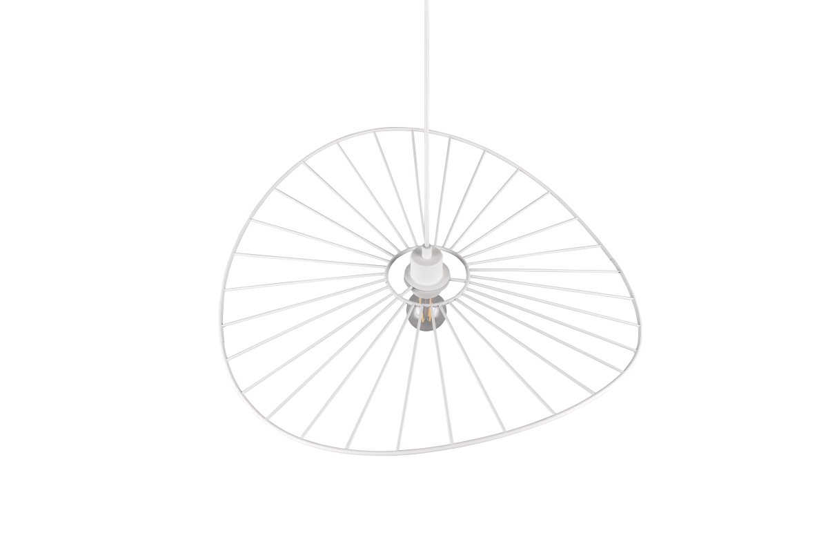 Chapeau Ø60 Valkoinen kattovalaisin valmistajalta Trio Lighting - Sen koristeellinen metallikotelo tekee siitä täydellisen täydennyksen olohuoneisiin ja ruokailutiloihin, joissa se lisää ainutlaatuista keveyden tunnetta kauniin valon ja varjon välisen leikin kautta.