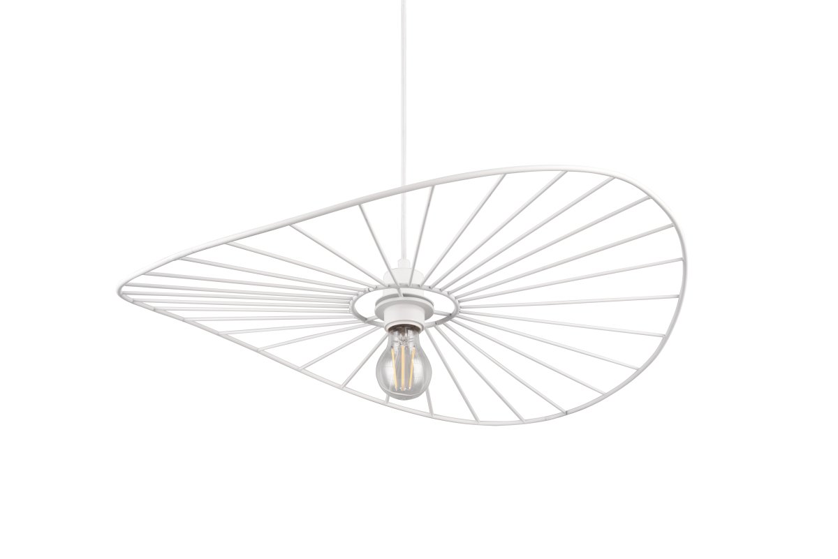 Chapeau Ø60 Valkoinen kattovalaisin valmistajalta Trio Lighting - Sen koristeellinen metallikotelo tekee siitä täydellisen täydennyksen olohuoneisiin ja ruokailutiloihin, joissa se lisää ainutlaatuista keveyden tunnetta kauniin valon ja varjon välisen leikin kautta.