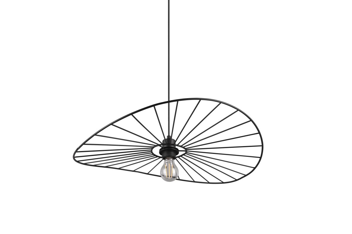 Chapeau Ø60 Musta kattovalaisin valmistajalta Trio Lighting - Sen koristeellinen metallikotelo tekee siitä täydellisen täydennyksen olohuoneisiin ja ruokailutiloihin, joissa se lisää ainutlaatuista keveyden tunnetta kauniin valon ja varjon välisen leikin kautta.
