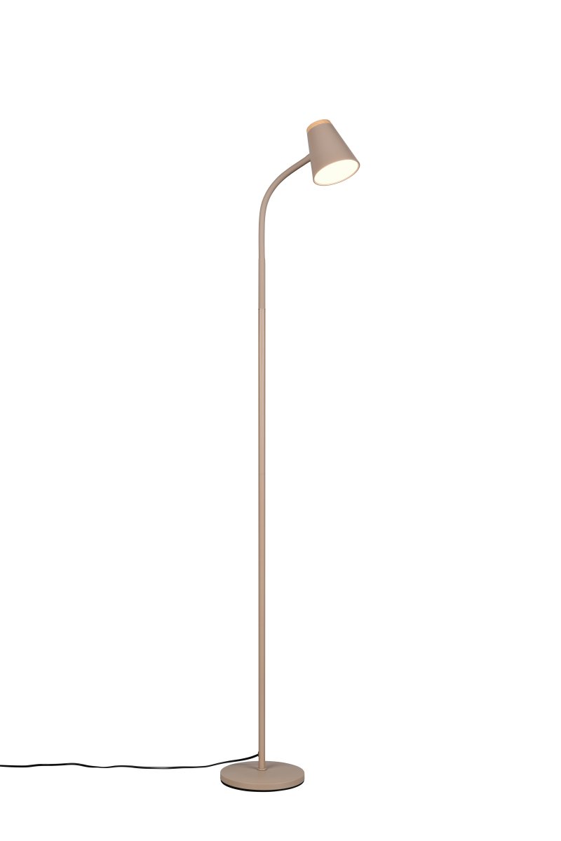 Pongo Beige lattiavalaisin valmistajalta Trio Lighting - Tyylik&auml;s muoto ja kulmikas lampunp&auml;&auml; tekev&auml;t Pongosta monipuolisen ja sulautuu helposti mihin tahansa kotiin ja tyyliin.