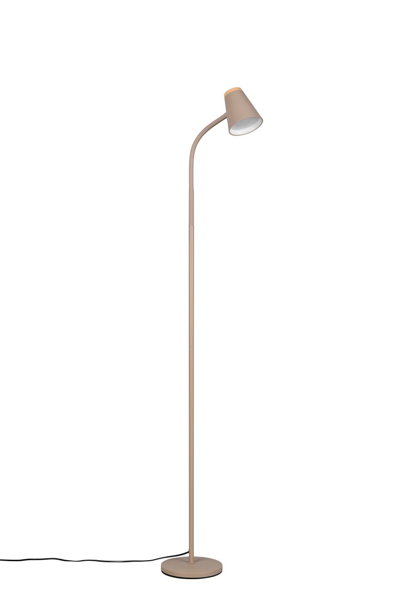 Pongo Beige lattiavalaisin valmistajalta Trio Lighting - Tyylik&auml;s muoto ja kulmikas lampunp&auml;&auml; tekev&auml;t Pongosta monipuolisen ja sulautuu helposti mihin tahansa kotiin ja tyyliin.