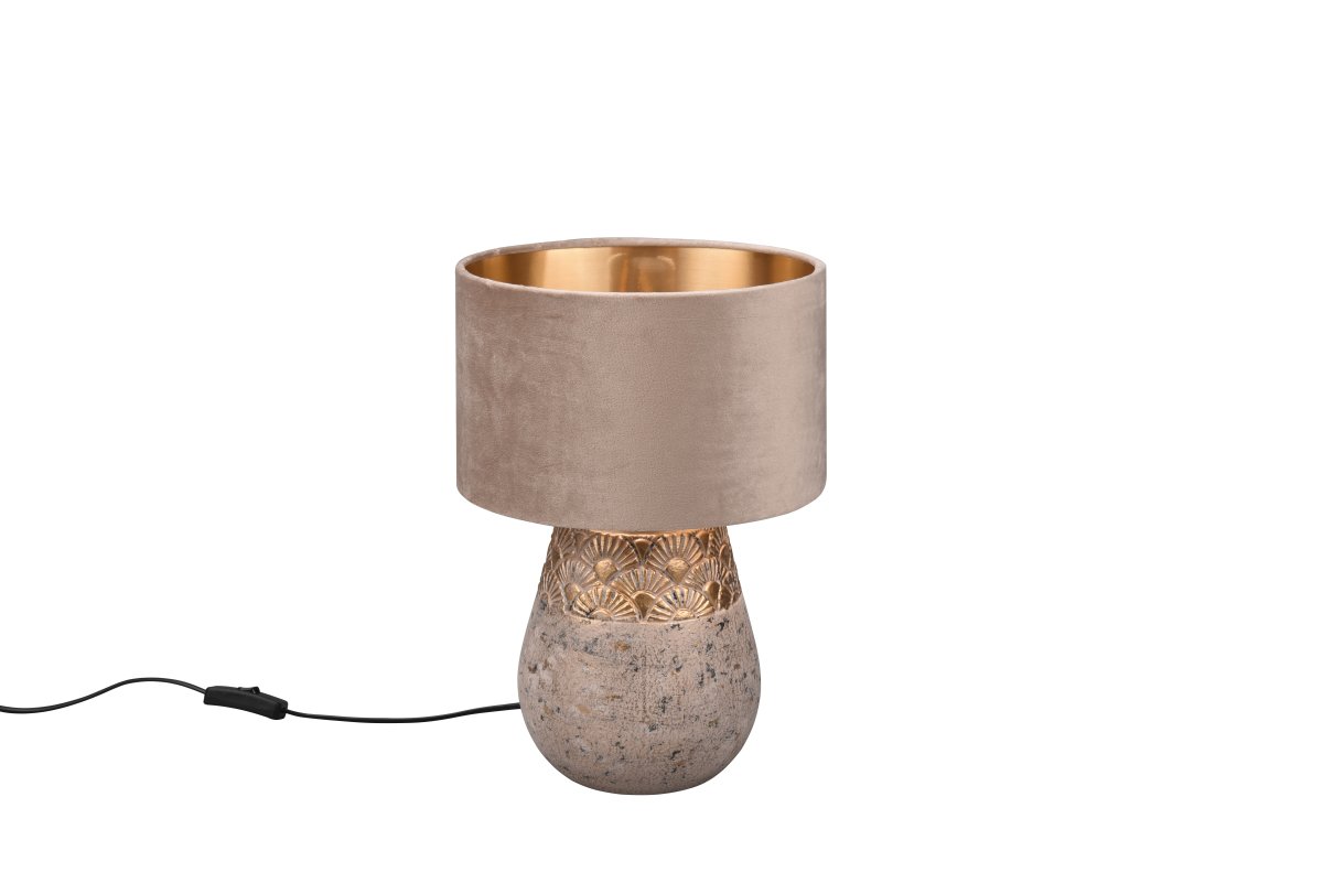 Kiran 38cm Harmaa pöytävalaisin valmistajalta Trio Lighting - KIRAN-pöytävalaisin yhdistää samettia ja keramiikkaa modernissa ja näyttävässä muotoilussa, joka herättää taatusti huomion.