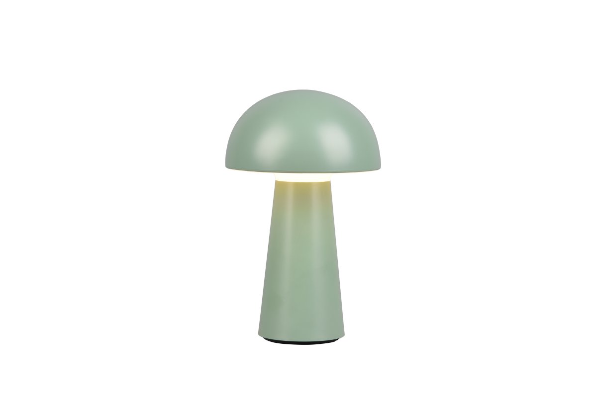 Lennon 22cm Vihreä Siirrettävä valmistajalta Trio Lighting - Lennon-p&ouml;yt&auml;valaisimessa yhdistyy tyylik&auml;s muotoilu ja k&auml;yt&auml;nn&ouml;llinen toimivuus, ja se sopii t&auml;ydellisesti sek&auml; sis&auml;- ett&auml; ulkok&auml;ytt&ouml;&ouml;n.