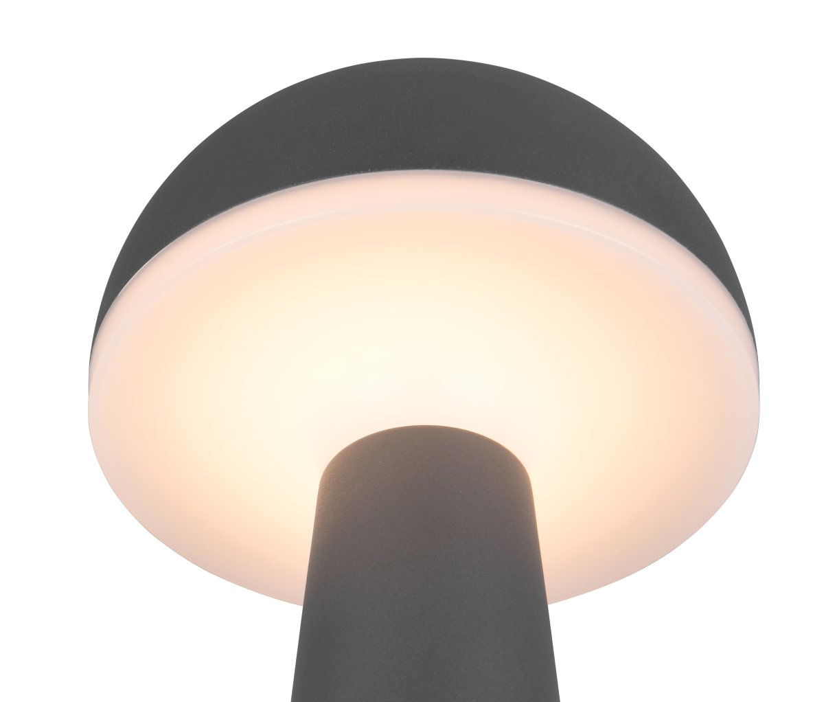 Fungo 30cm Antrasiitti Siirrettävä valmistajalta Trio Lighting - Himmennettävyyden ja säädettävän valon värin kosketustoiminnon sekä erillisen latausaseman ansiosta se on joustava valonlähde sisä- ja ulkokäyttöön.