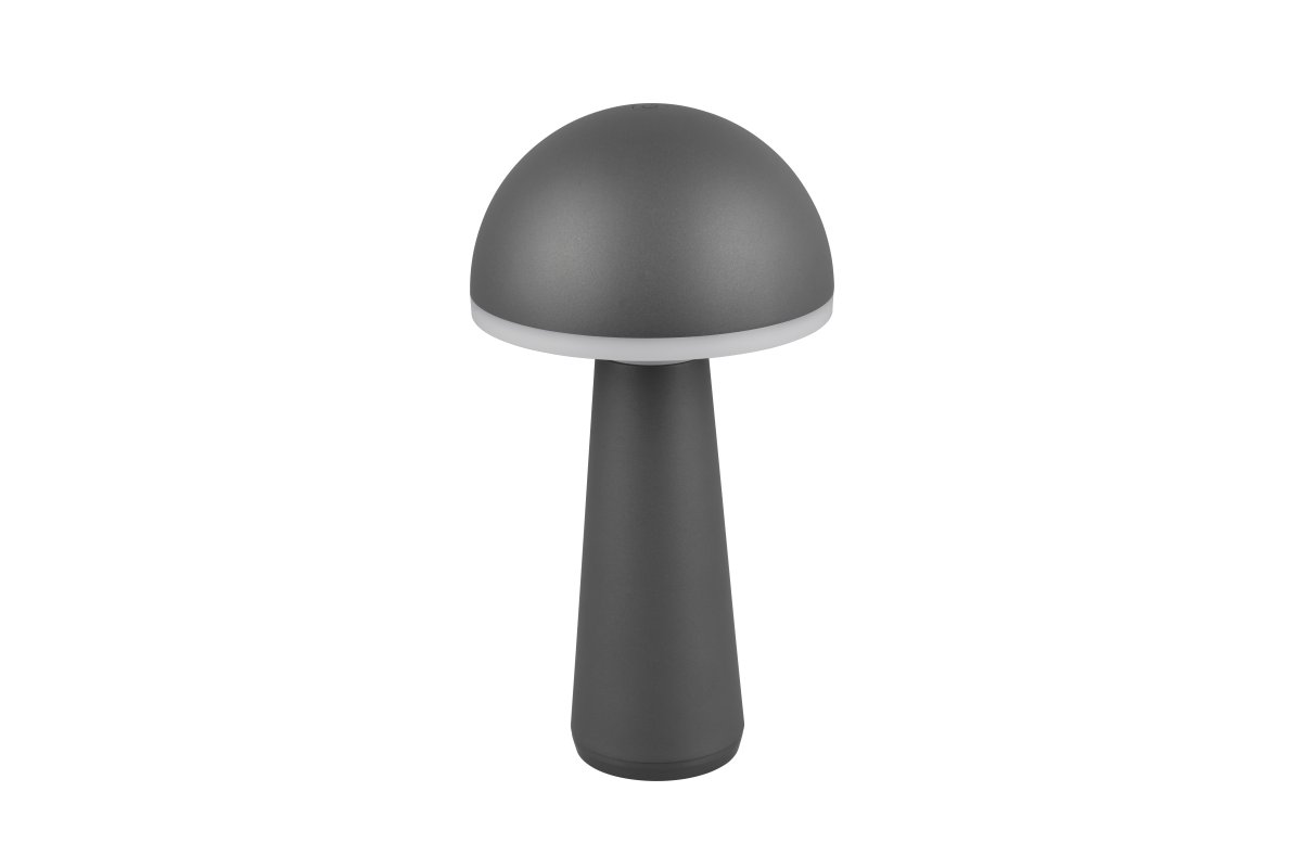 Fungo 30cm Antrasiitti Siirrettävä valmistajalta Trio Lighting - Himmennettävyyden ja säädettävän valon värin kosketustoiminnon sekä erillisen latausaseman ansiosta se on joustava valonlähde sisä- ja ulkokäyttöön.