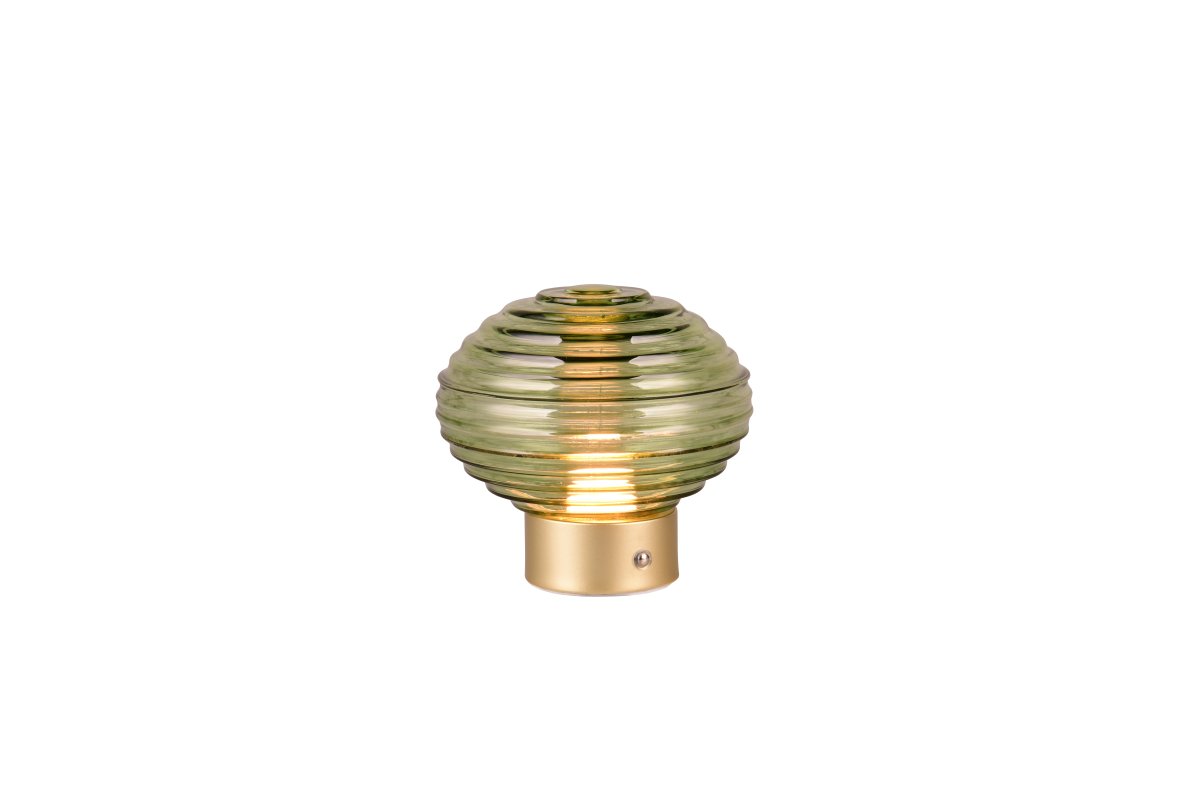 Earl 14cm Vihreä Siirrettävä valmistajalta Trio Lighting - Integroidun ladattavan akun ansiosta se voidaan sijoittaa joustavasti minne tahansa luodaksesi rennon tunnelman, ja vain 14 cm:n korkeudellaan se on helppo sijoittaa mille tahansa hyllylle.