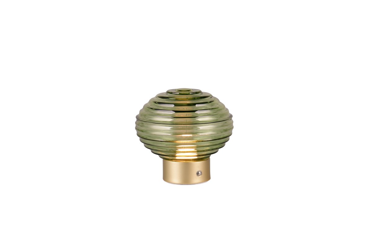 Earl 14cm Vihreä Siirrettävä valmistajalta Trio Lighting - Integroidun ladattavan akun ansiosta se voidaan sijoittaa joustavasti minne tahansa luodaksesi rennon tunnelman, ja vain 14 cm:n korkeudellaan se on helppo sijoittaa mille tahansa hyllylle.