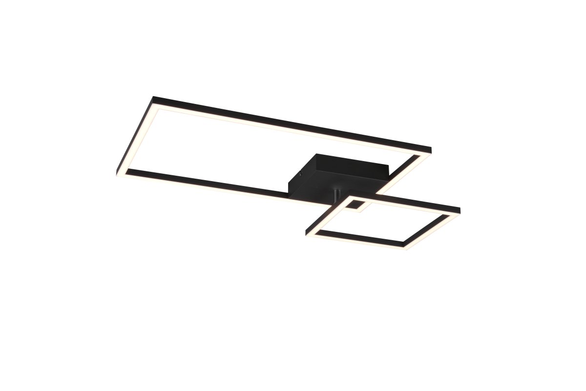 Padella 63cm Musta plafondi valmistajalta Trio Lighting - Padella-kattovalaisimessa yhdistyv&auml;t koristeellinen valaistus ja joustavuus liikkuvien valoelementtien ansiosta, joita voidaan s&auml;&auml;t&auml;&auml; ainutlaatuisten valotehosteiden luomiseksi.