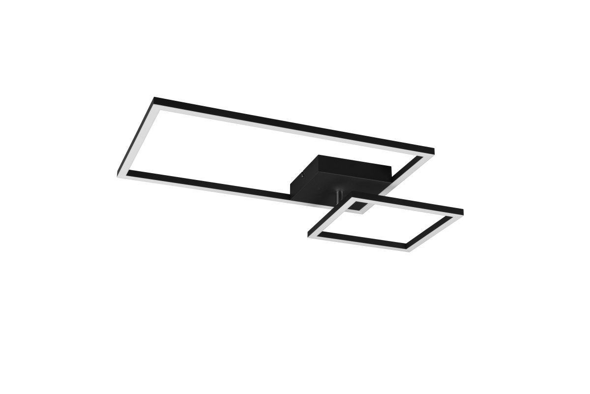 Padella 63cm Musta plafondi valmistajalta Trio Lighting - Padella-kattovalaisimessa yhdistyv&auml;t koristeellinen valaistus ja joustavuus liikkuvien valoelementtien ansiosta, joita voidaan s&auml;&auml;t&auml;&auml; ainutlaatuisten valotehosteiden luomiseksi.