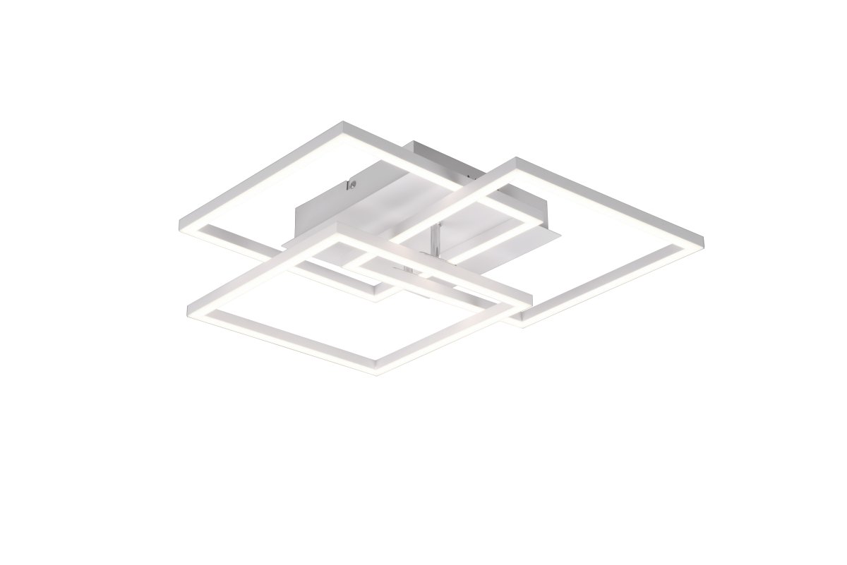 Mobile 42cm Valkoinen plafondi valmistajalta Trio Lighting - Mukana tulevalla kaukosäätimellä voit helposti säätää kirkkautta ja värilämpötilaa kylmästä valkoisesta lämpimään valkoiseen eri tunnelmien ja tarpeiden mukaan.
