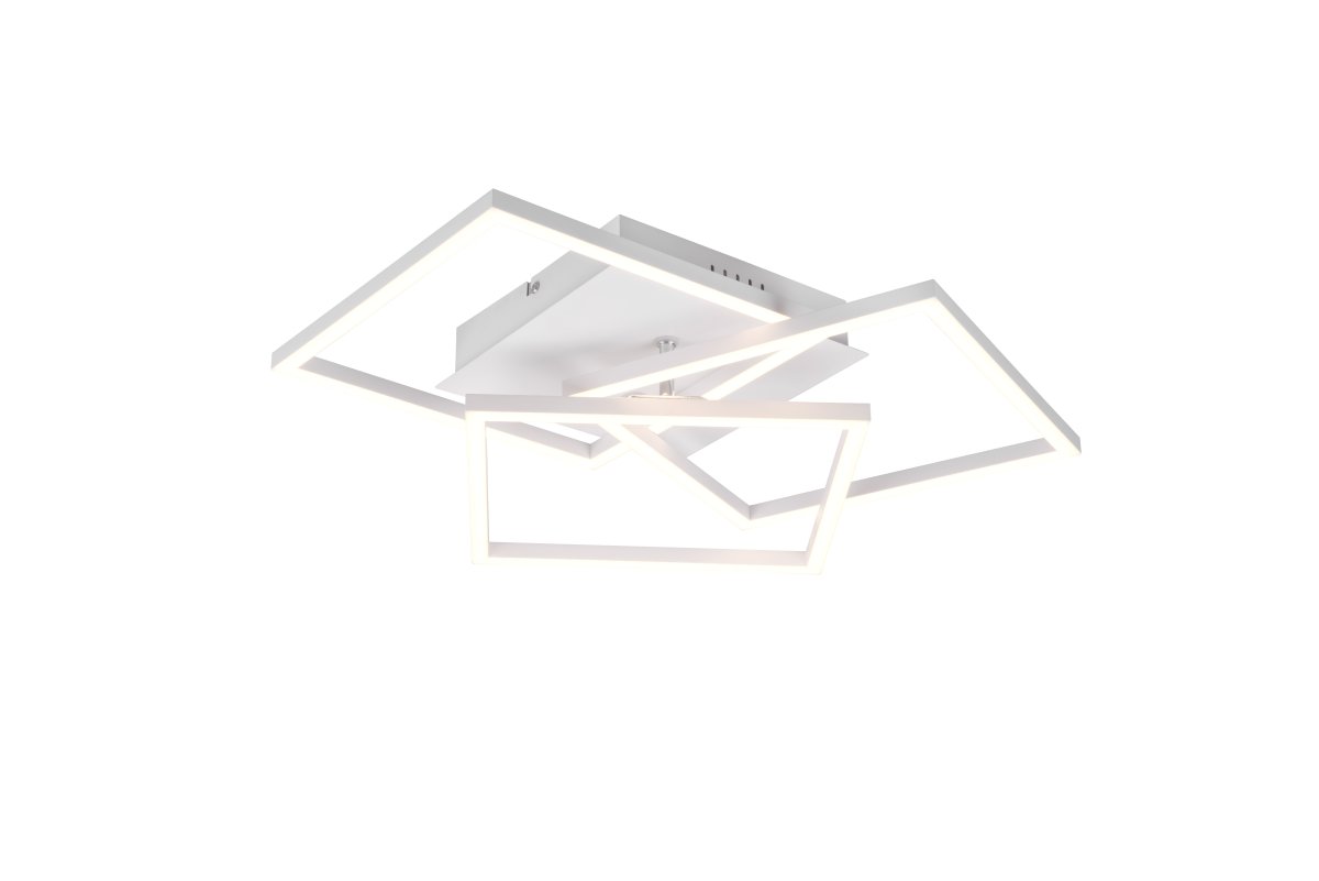 Mobile 42cm Valkoinen plafondi valmistajalta Trio Lighting - Mukana tulevalla kaukosäätimellä voit helposti säätää kirkkautta ja värilämpötilaa kylmästä valkoisesta lämpimään valkoiseen eri tunnelmien ja tarpeiden mukaan.