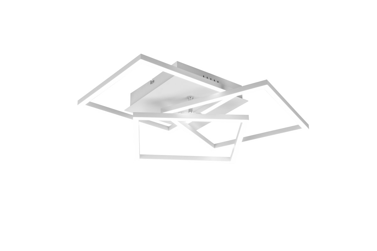 Mobile 42cm Valkoinen plafondi valmistajalta Trio Lighting - Mukana tulevalla kaukosäätimellä voit helposti säätää kirkkautta ja värilämpötilaa kylmästä valkoisesta lämpimään valkoiseen eri tunnelmien ja tarpeiden mukaan.