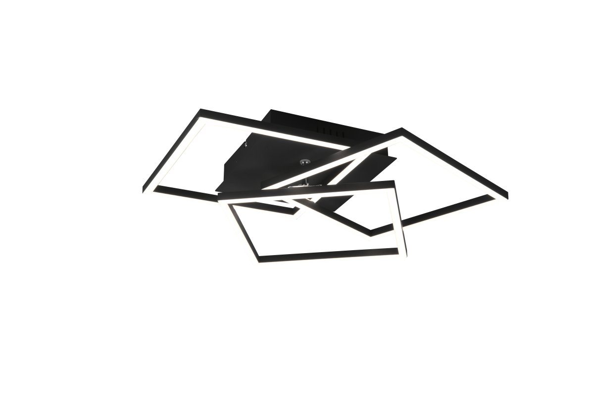 Mobile 42cm Musta plafondi valmistajalta Trio Lighting - Mukana tulevalla kaukosäätimellä voit helposti säätää kirkkautta ja värilämpötilaa kylmästä valkoisesta lämpimään valkoiseen eri tunnelmien ja tarpeiden mukaan.