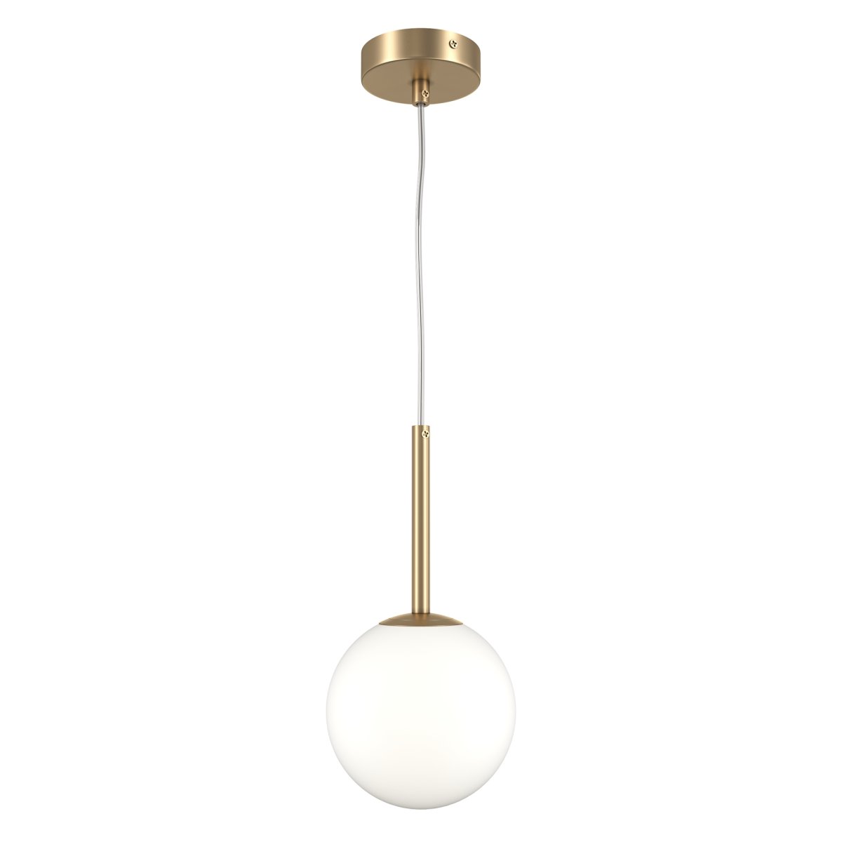 Basic form Ø15 Kulta kattovalaisin valmistajalta Maytoni - Pehmeän opaalilasipallonsa ja kapealla kullanvärisellä metallivalaisimillaan valaisin tarjoaa kauniin ja miellyttävän valon, joka sopii täydellisesti sekä moderniin että klassiseen sisustustyyliin.