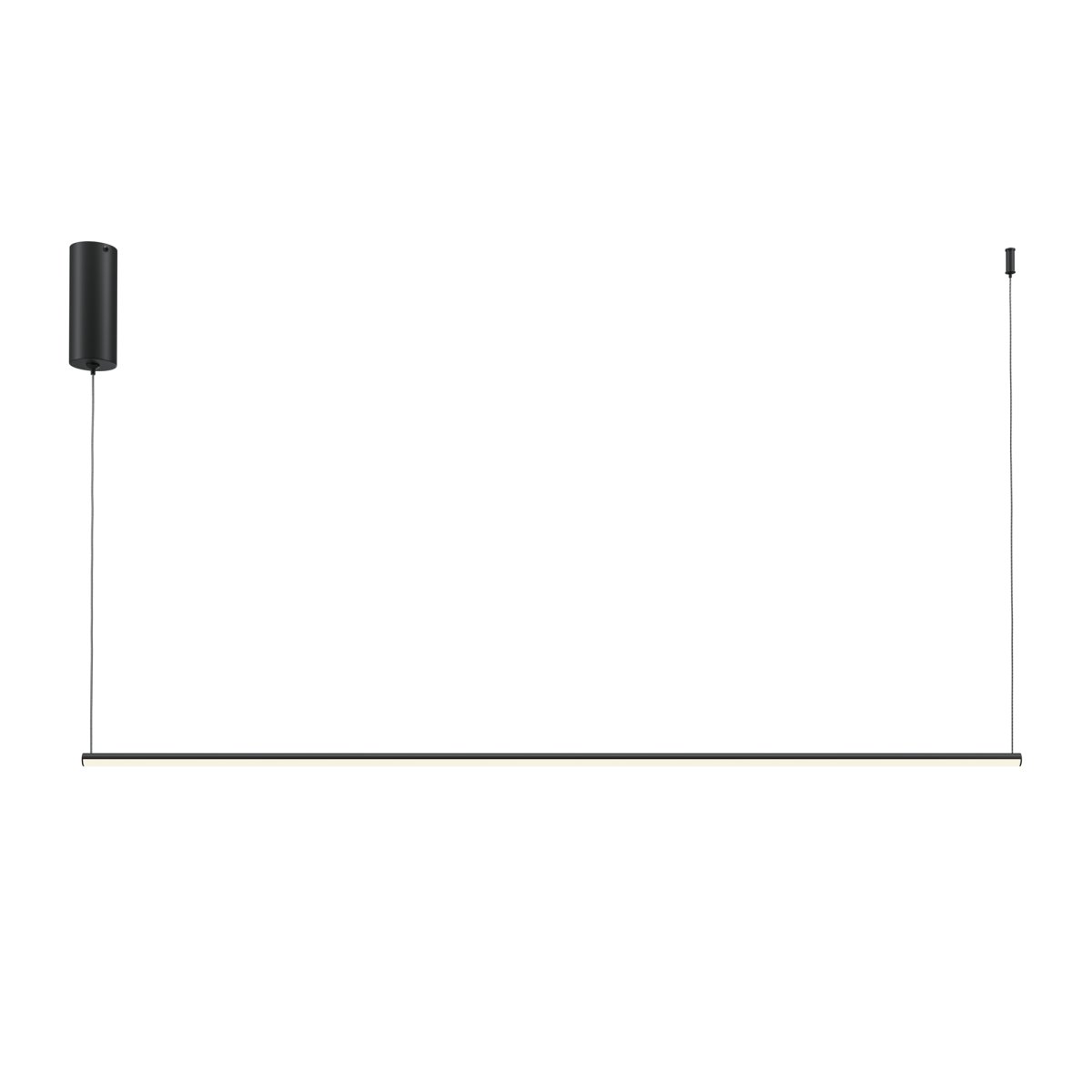 Halo 120cm Musta kattovalaisin valmistajalta Maytoni - Yksinkertainen ja elegantti muoto tekee siitä monipuolisen valaistusratkaisun, joka sulautuu sekä moderniin että teolliseen sisustukseen ja toimii samalla hillittynä tyylin ilmaisuna.