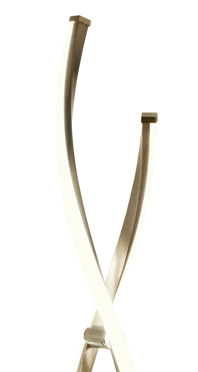 Swirl Teräs lattiavalaisin valmistajalta Aneta Lighting - Vahvistetusta alumiinista valmistettu py&ouml;rrelattiavalaisin on muotoilultaan moderni ja tyylik&auml;s.