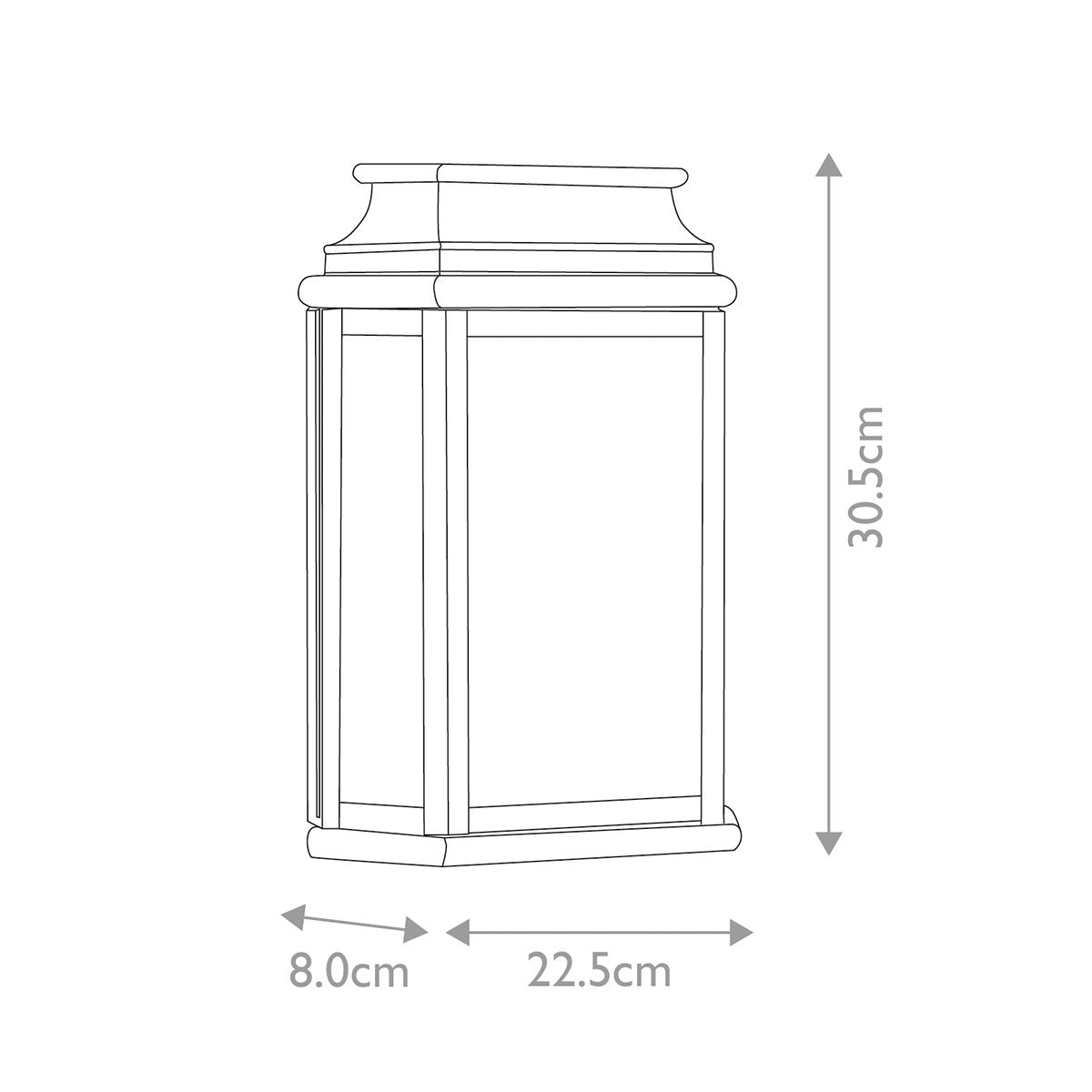 St Martins 30cm Antiikki messinki ulkovalo valmistajalta Elstead Lighting - Tillverkad av massiv m&auml;ssing och klart glas, erbjuder den en robust och h&aring;llbar konstruktion som utvecklar en vacker patina &ouml;ver tid.