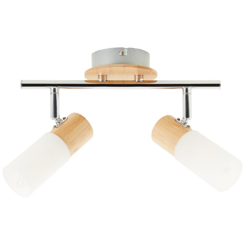 Babsan 2 Puu kohdevalaisin valmistajalta Brilliant - Babsan-kohdevalaisin kahdella lampulla on joustava valaisin, joka yhdistää toiminnallisuuden ja luonnollisen muotoilun.