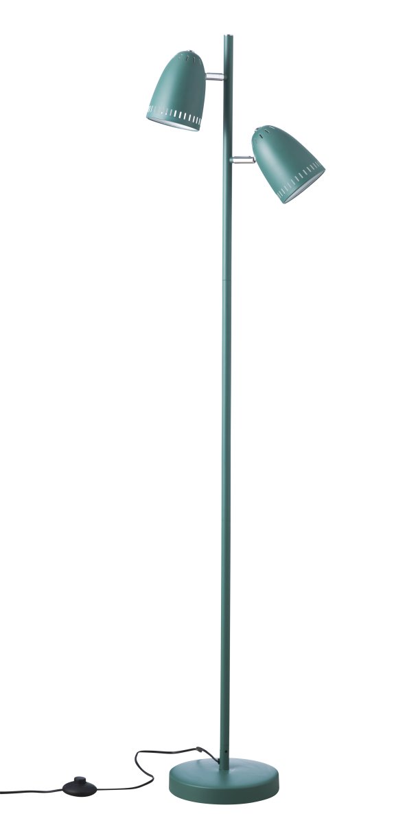 Dynamo 2 Vihreä lattiavalaisin valmistajalta Superliving - Dynamo-lattiavalaisin on valmistettu mattametallista ja siin&auml; on vihre&auml;/sininen v&auml;ri.