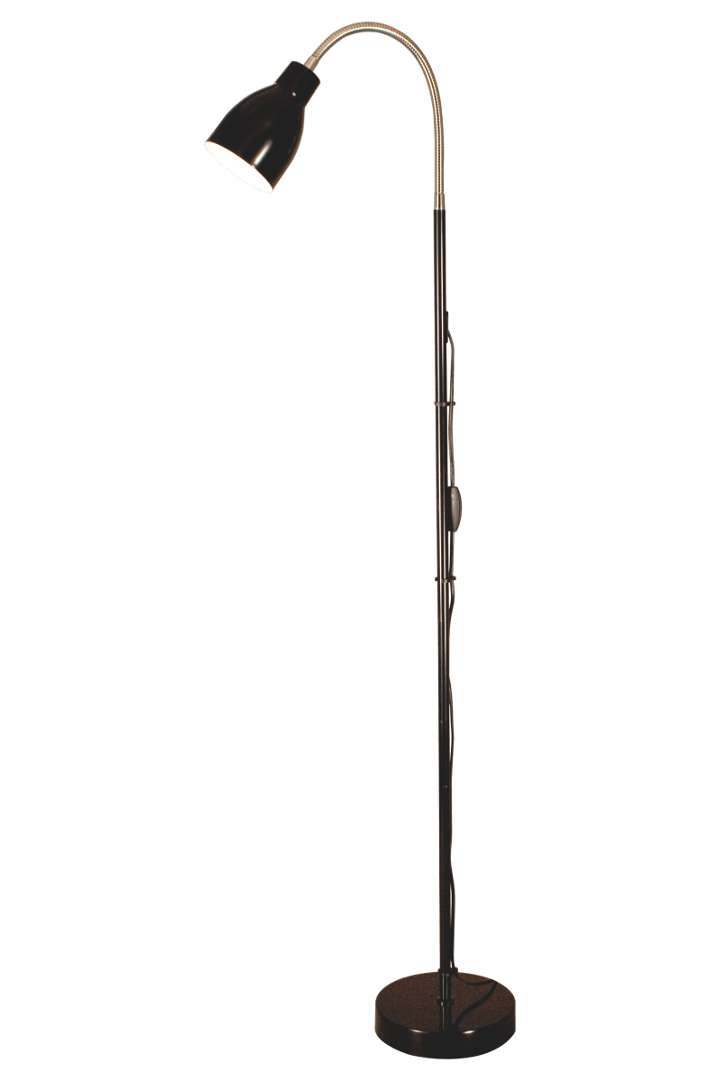 Sarek Musta lattiavalaisin valmistajalta Aneta Lighting - 