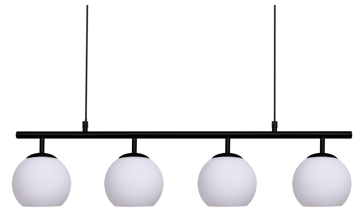 Globi 4 78cm Mustavalkoinen kattovalaisin valmistajalta Nordic Lighting - Globi 4 on tyylik&auml;s riippuvalaisin, joka yhdist&auml;&auml; modernin muotoilun pehmeisiin muotoihin.