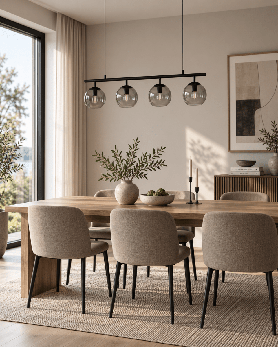 Globi 4 78cm Musta/Savunharmaa kattovalaisin valmistajalta Nordic Lighting - Globi 4 on tyylik&auml;s kattovalaisin, joka yhdist&auml;&auml; modernin muotoilun pehmeisiin muotoihin.