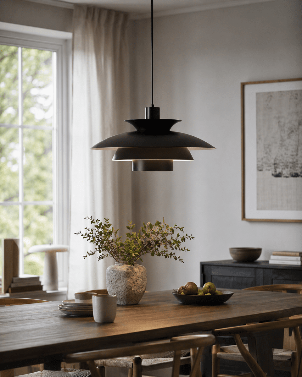Stealth 2 Ø50 Musta kattovalaisin valmistajalta Nordic Lighting - Stealth on klassinen riippuvalaisin, jolla on tyylik&auml;s ja ajaton muotoilu.