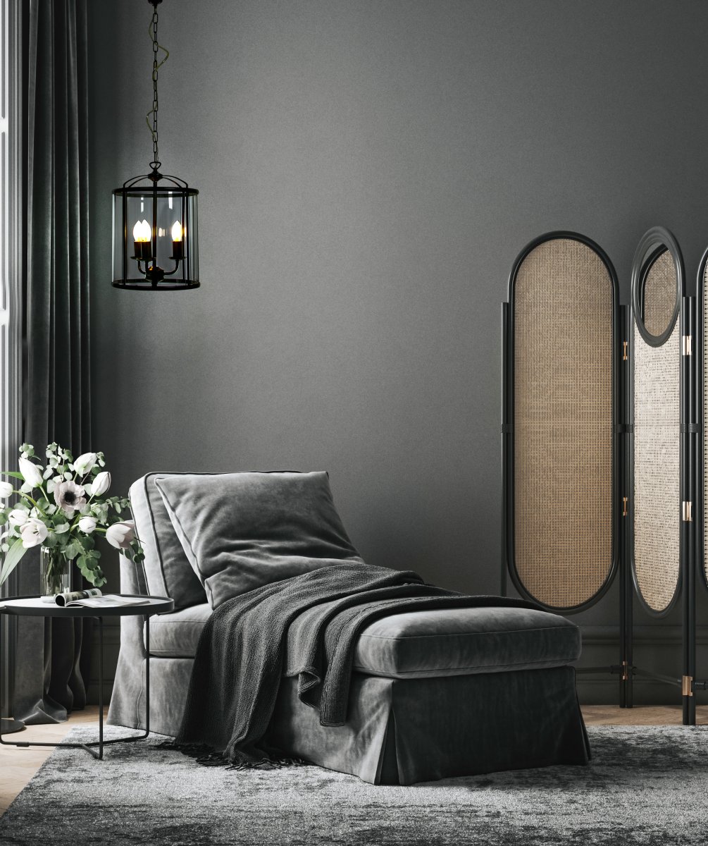 Budgie Ø28 Savun harmaa kattovalaisin valmistajalta Aneta Lighting - Valaisimen korkeus on säädettävissä, minimikokonaiskorkeus 55 cm ja maksimi 150 cm.