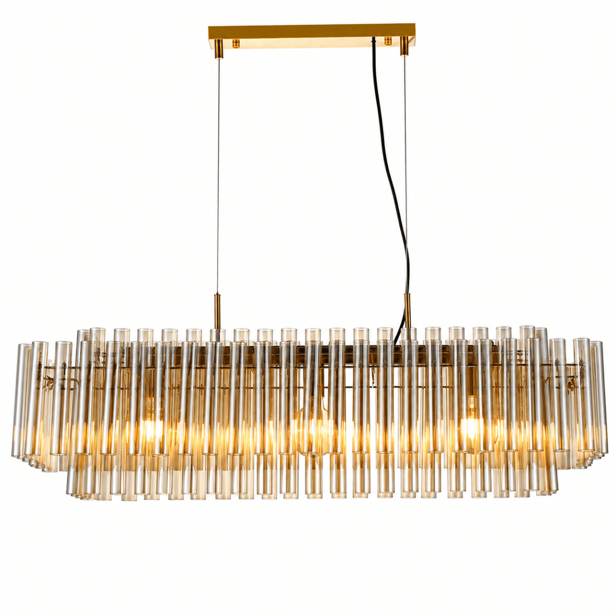 Lancaster 105cm Messinki/meripihka kattovalaisin valmistajalta Lampan - Lancaster on ainutlaatuinen kattovalaisin, joka yhdist&auml;&auml; modernin eleganssin klassisiin yksityiskohtiin.