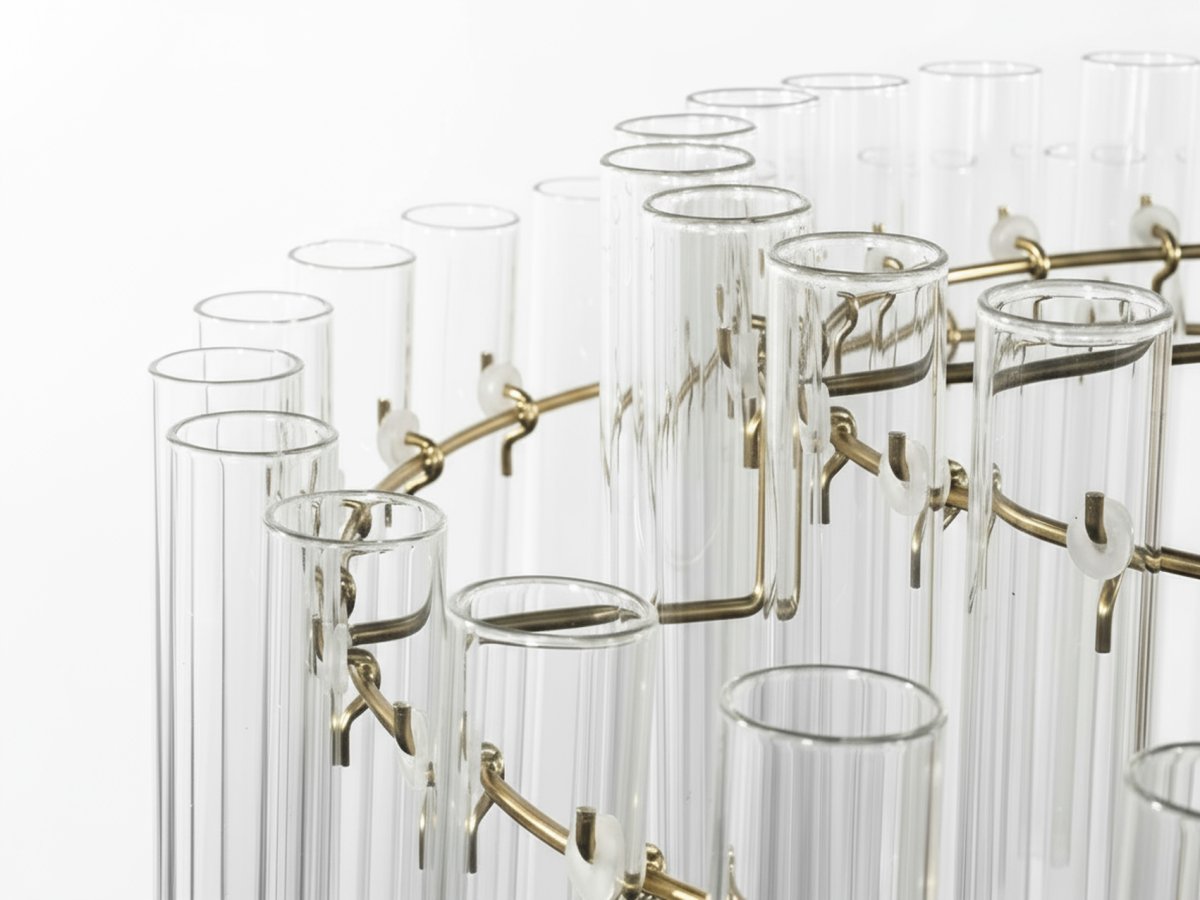 Lancaster Ø54 Messinki/läpinäkyvä kattovalaisin valmistajalta Lampan - Valaisin, joka yhdist&auml;&auml; eleganssin ja yksinkertaisuuden harmonisella tavalla - ja joka kohottaa sisustuksen hienovaraisella hehkullaan ja ajattomalla vieh&auml;tyksell&auml;&auml;n.