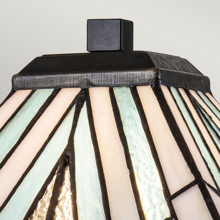 Alderley 50cm Monivärinen valmistajalta Elstead Lighting - Metalliosissa on syvä vintage-pronssiviimeistely ja klassinen art deco -design, jotka antavat ajattoman ja tyylikkään ilmeen.