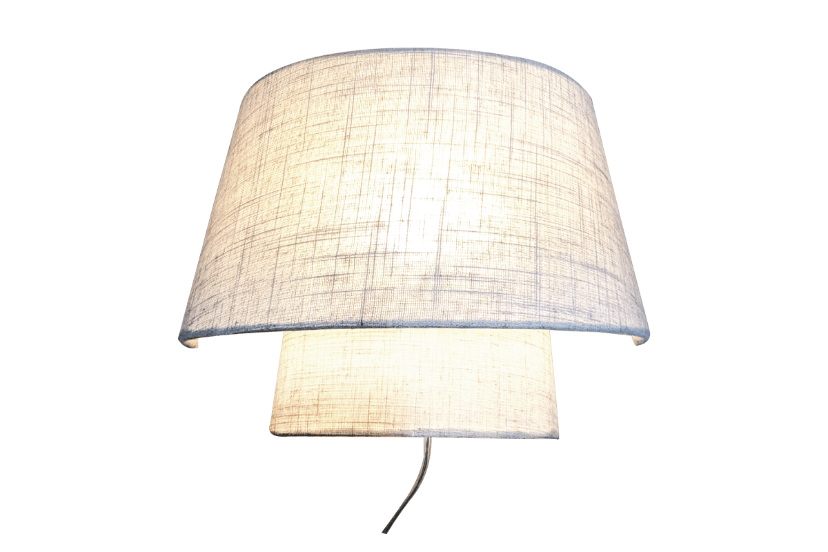 Zoomaa kuva kohteesta Doble 22cm Beige seinävalaisin valmistajalta Aneta Lighting - Kun lamppu on p&auml;&auml;ll&auml;, valo levi&auml;&auml; miellytt&auml;v&auml;sti molempien varjostimien l&auml;pi ja luo kauniin ja tunnelmallisen hehkun.