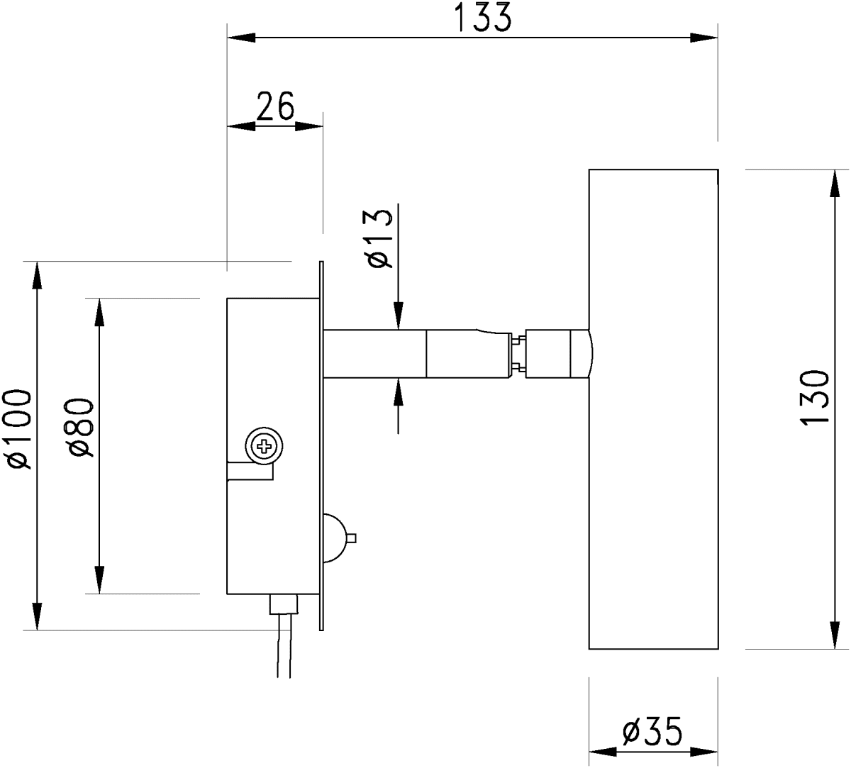 Artic Matt Brass lukulamppu valmistajalta Aneta Lighting - 