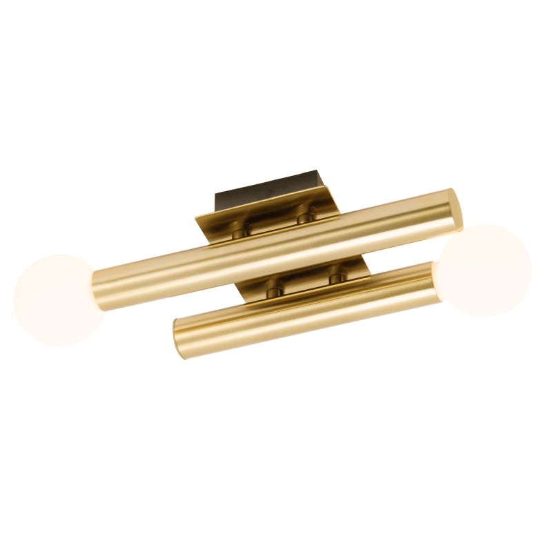 Lucky 34cm Antiikkimessinki seinävalaisin valmistajalta Brilliant - Lucky on tyylikäs seinävalaisin, jota voidaan käyttää sekä huoneen yleisvalaistuksen täydentäjänä että koristeellisena tunnelmavalaistuksena.